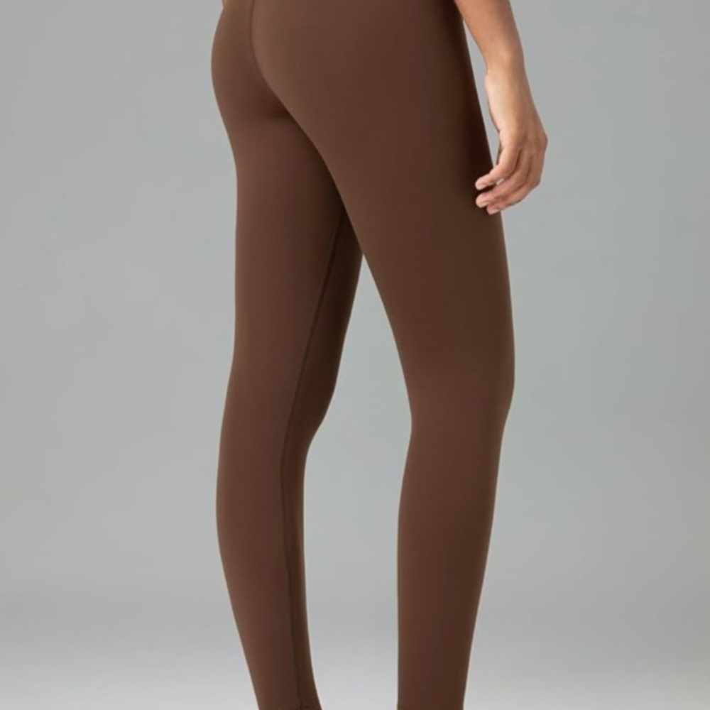 Chocolate Brown High-Waisted Seamless Leggings